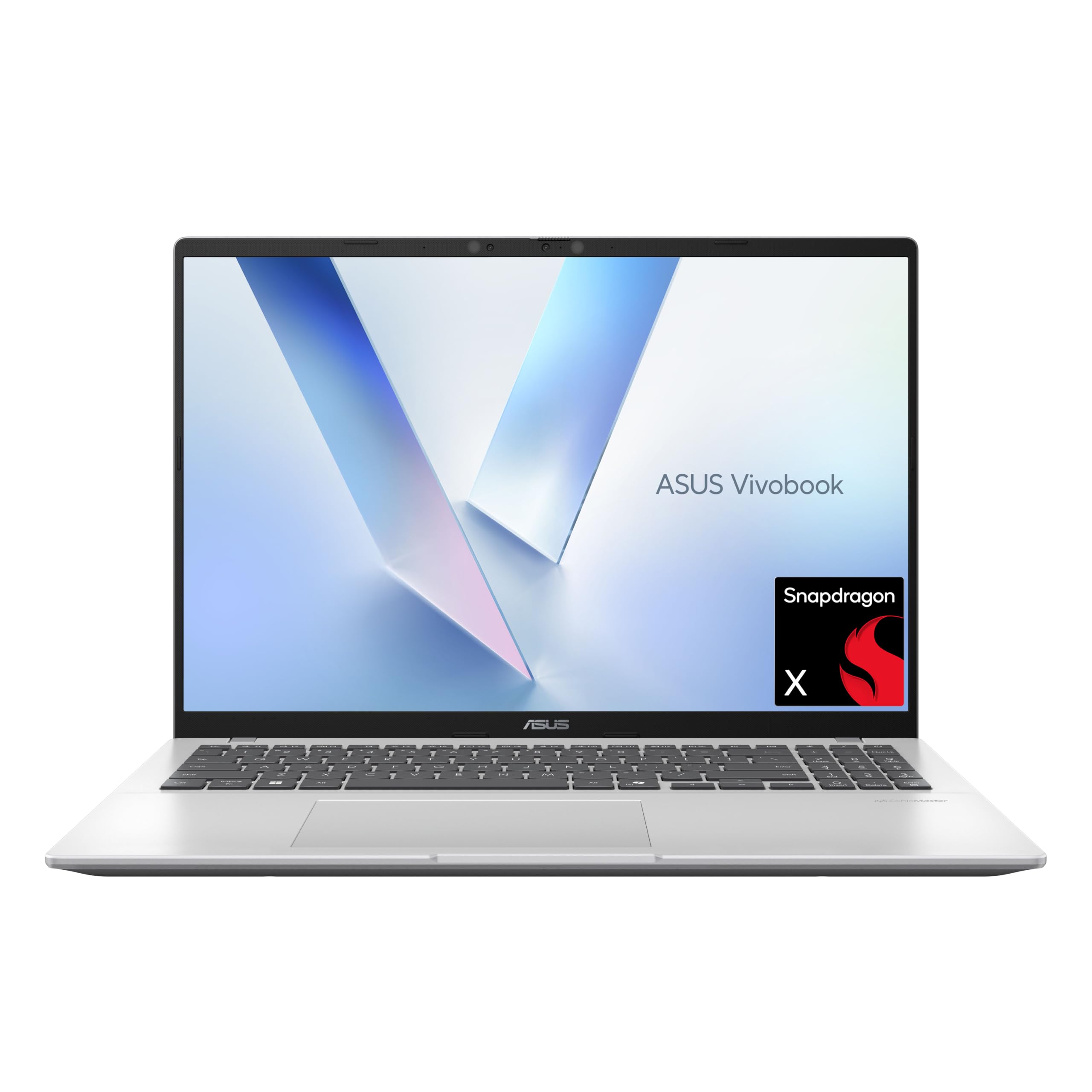 ASUS Vivobook 16 Laptop - 16” WUXGA 16:10 Display - Snapdragon® X X1 26 100 Processor - 8 GB RAM - 512 GB SSD - Windows 11 OS Home - Cool Silver - X1607QA-PB54