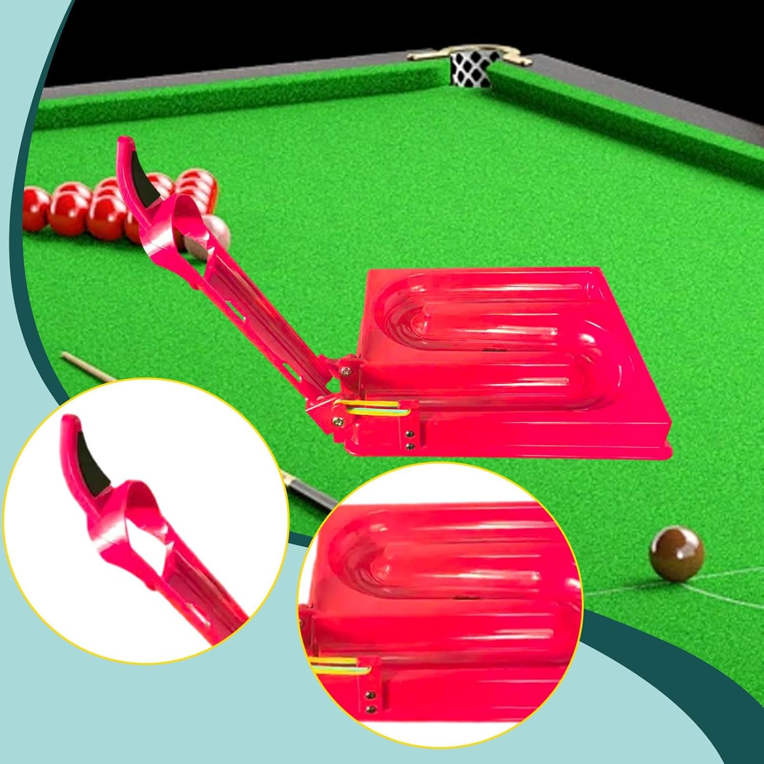 Pool Ball Rack,Billiards Training Tool Table Accessories Portable for Snooker Practice Tool Ball Launcher