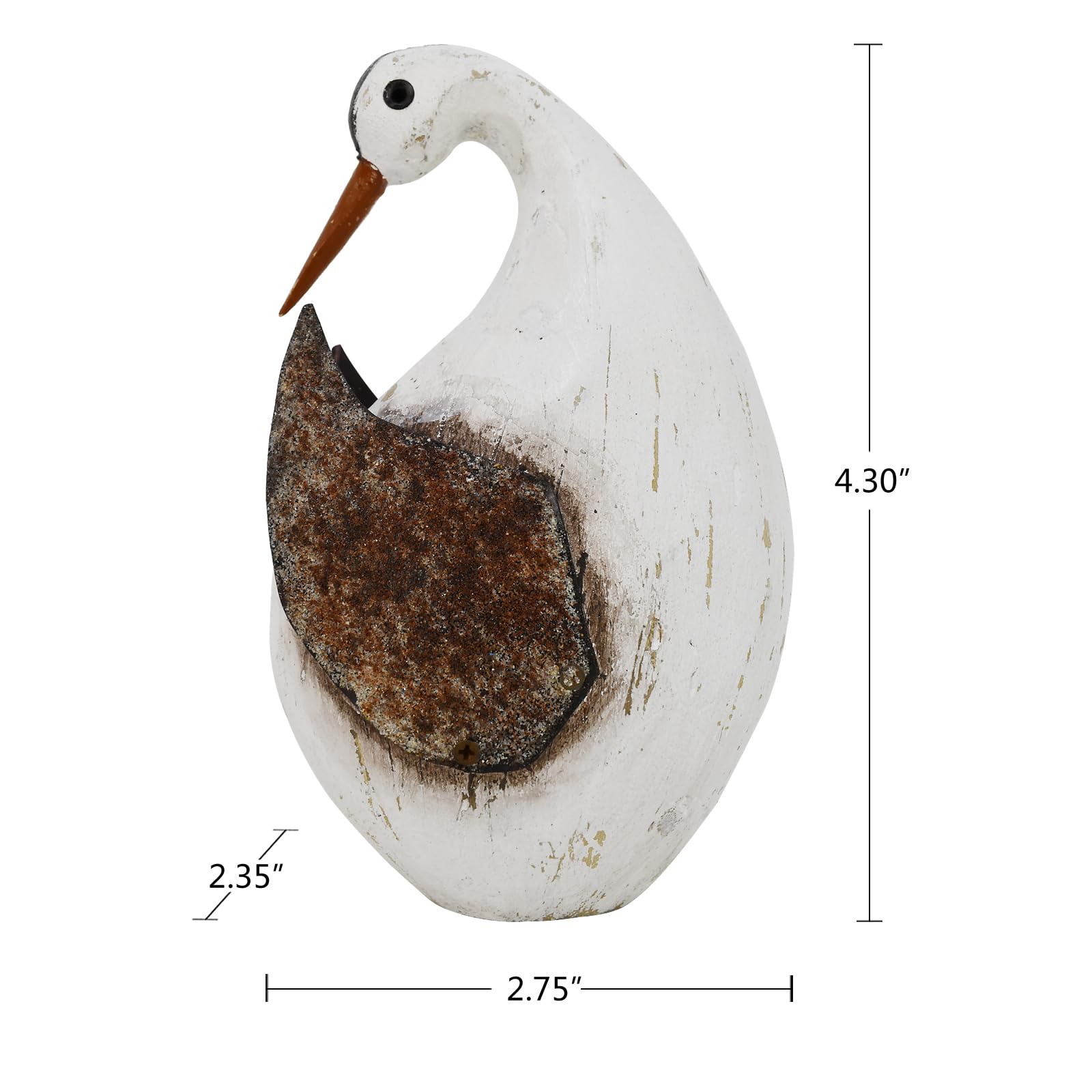 Amazon.co.jp: シーガル装飾航海海鳥像木製カモメの置物 鳥の装飾