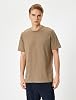 Basic T-shirt Bicycle Collar Short Sleeve