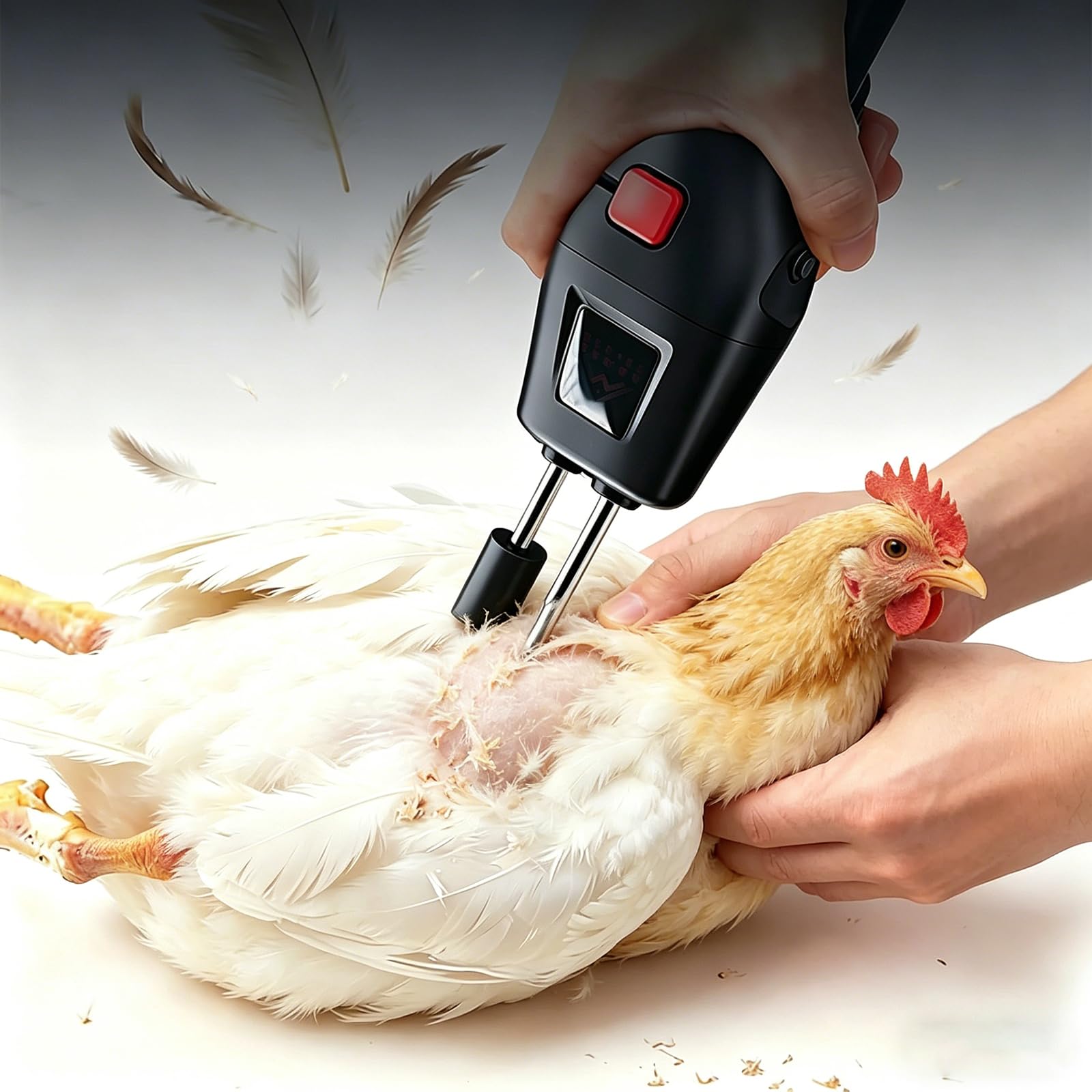 Desplumador de pollos rápido en 2 minutos inalámbrico y sin dañar la piel