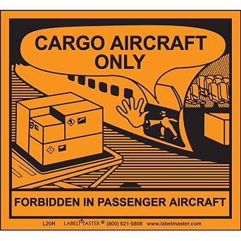 Labelmaster L20R Cargo Aircraft Only Label, Paper Pack of 500