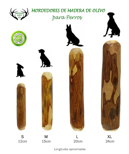Foto 3 de 8 de ARTISAN GIFT CO Mordedor de Palo de Olivo para Perros, S - 1 und. 12 cm