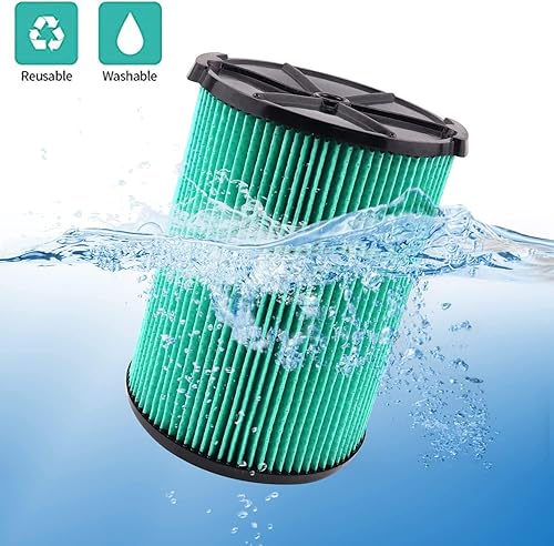 Miniatura 6 de ANBOO Paquete de 2 filtros de repuesto plisados VF6000 de 5 capas para aspiradora Ridgid Shop Vac de 5 a 20 galones WD5500 WD0671 WD6425 WD7000