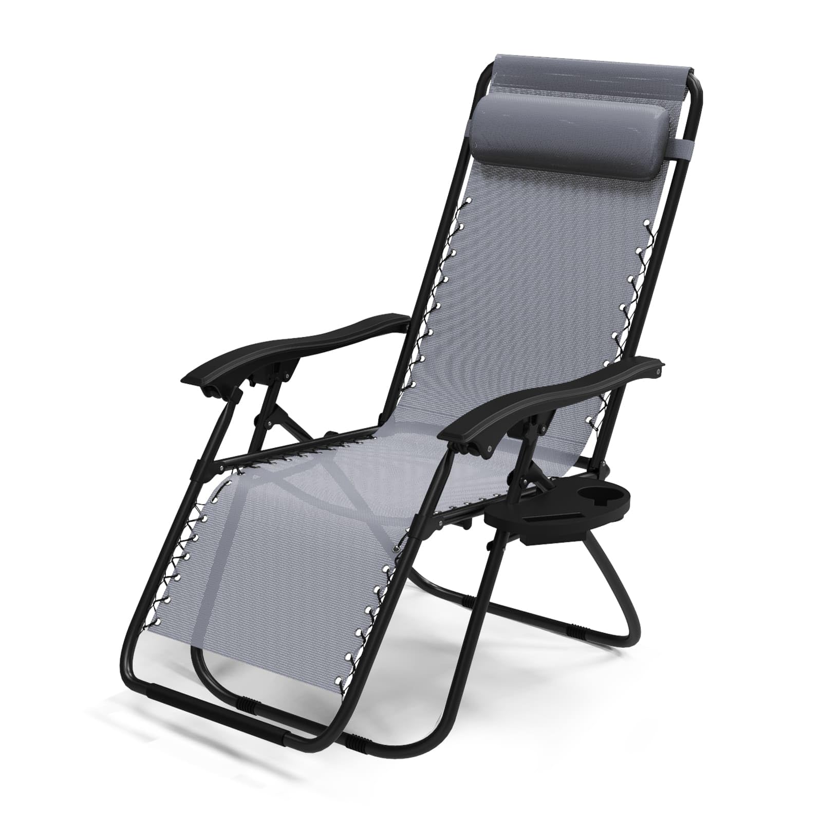 Chaise Longue Inclinable Textilene vounot Multiposition avec Transat