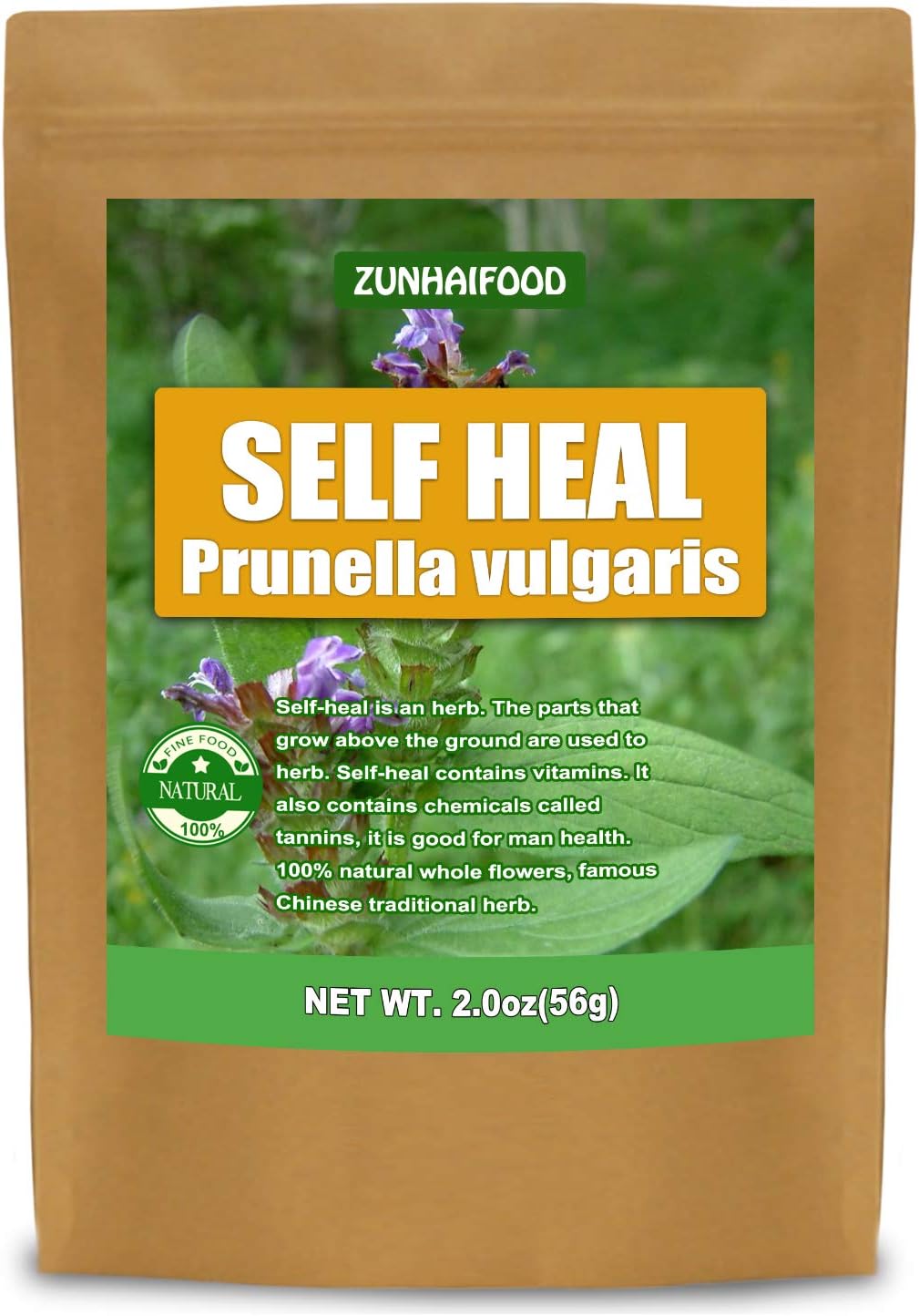 Dried Whole Self Heal Herbs, Natual Pure Self Heal, 2.0oz