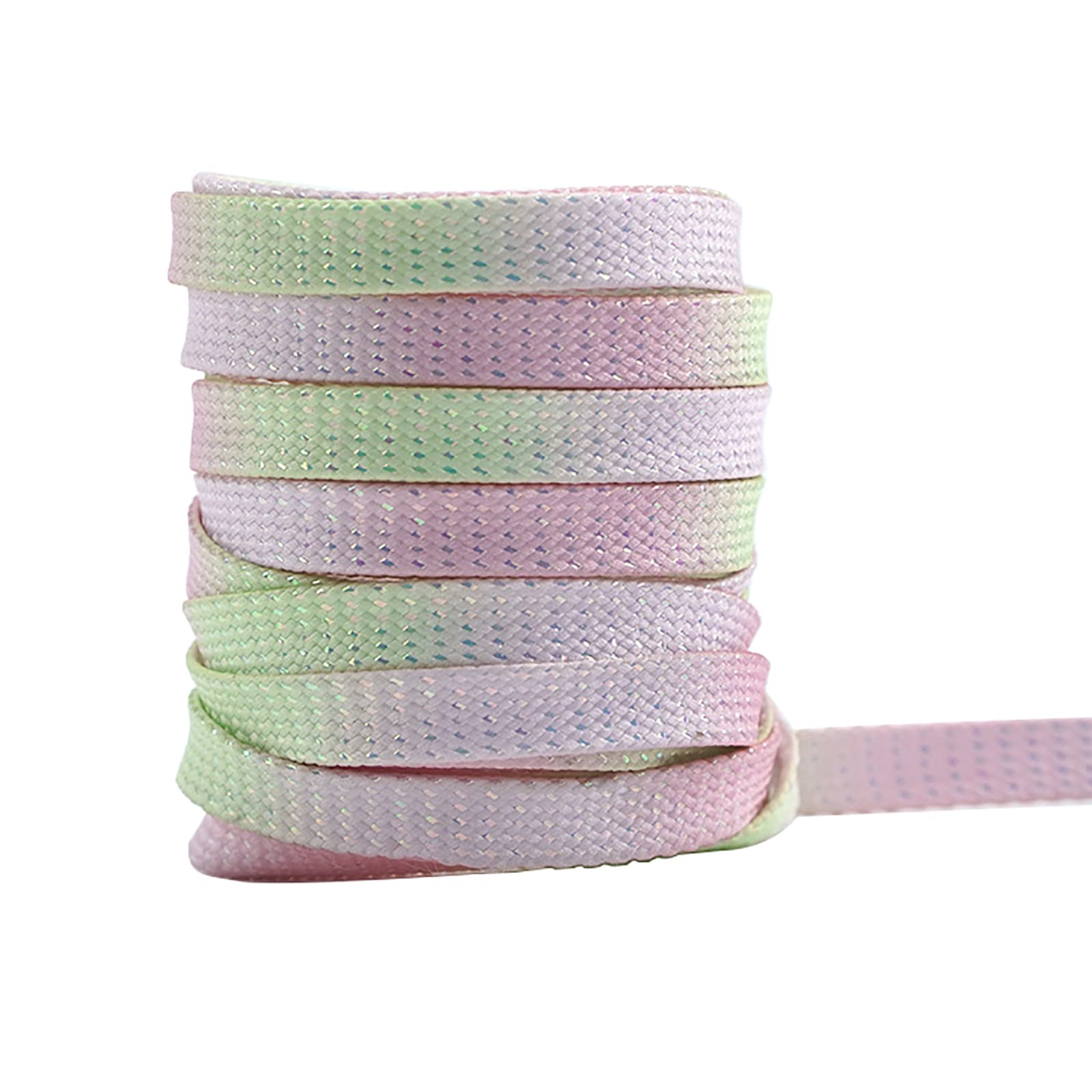 Cordones para Zapatillas Deportivas Cordones alargados de 260 cm for Patines de Hielo, con Efecto Tie-Dye Degradado, for Patinar sobre Hielo, 1 par.