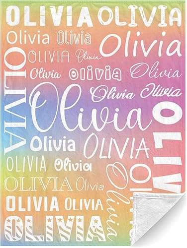 Manta personalizada con nombre, manta de bebé personalizada para niños y niñas, manta con monograma, manta súper suave con nombre, unisex, regalo de