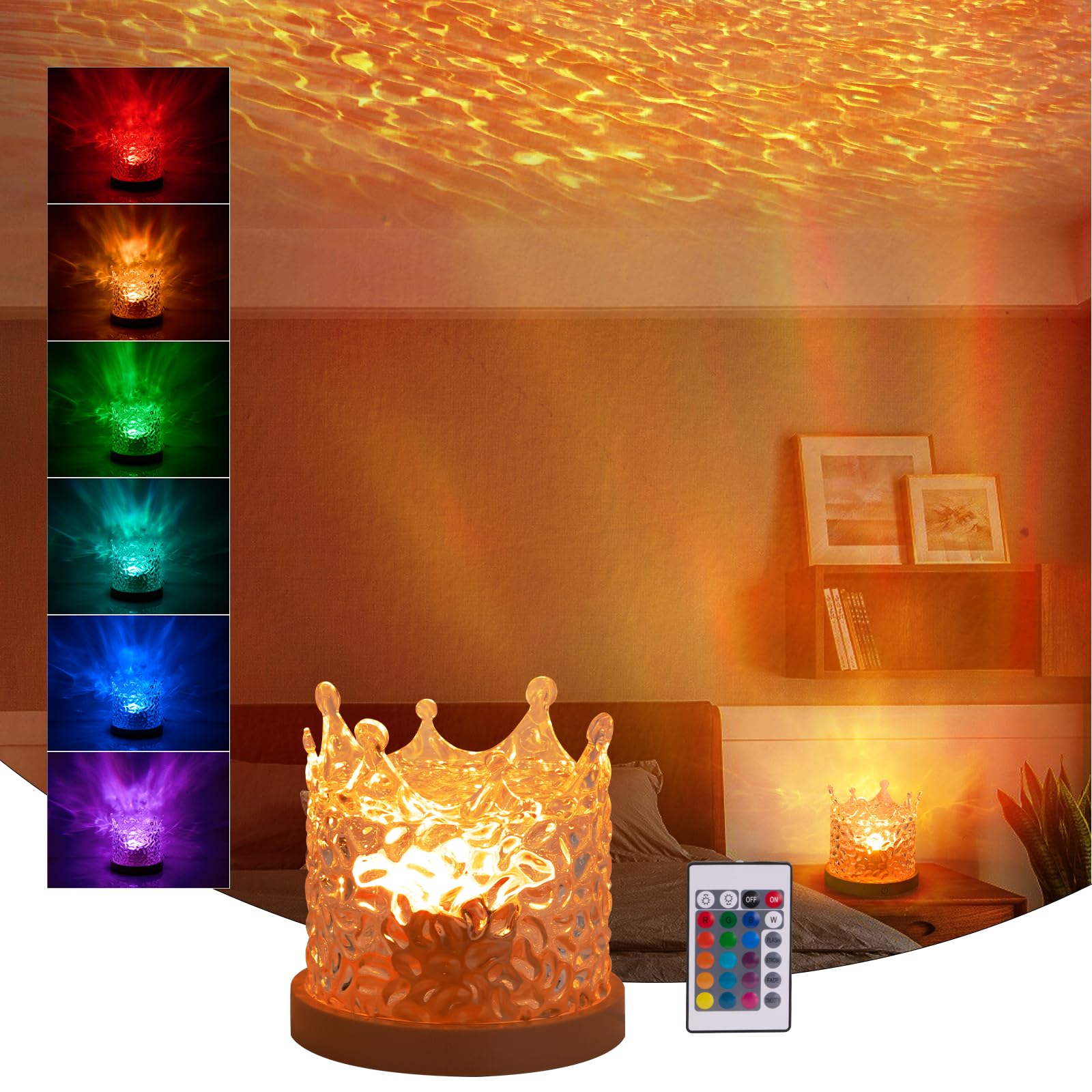 Ocean Wave Light, 16 Color LEDs for Indoor Starry Night