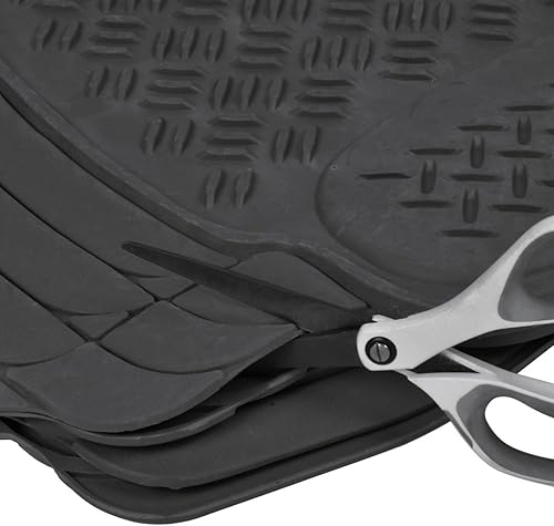 Miniatura 8 de BDK Alfombrillas de Suelo Traseras de Goma Complementarias de Diamante para Trabajo Pesado, Protección para Todo Clima, Diseñadas para Camiones,