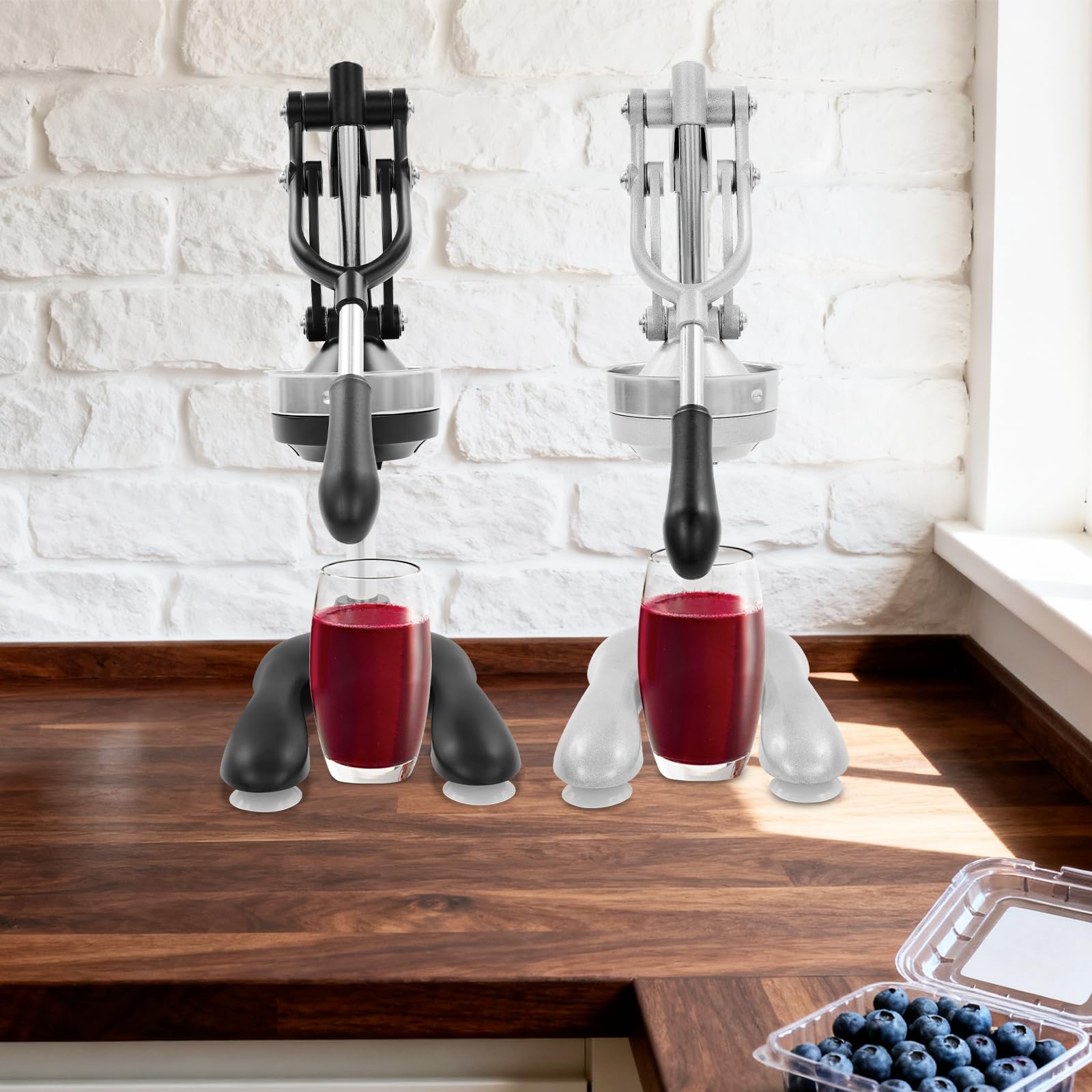Exprimidor Manual | Filtros De Acero Inoxidable | 2 Cabezales Para Cocina