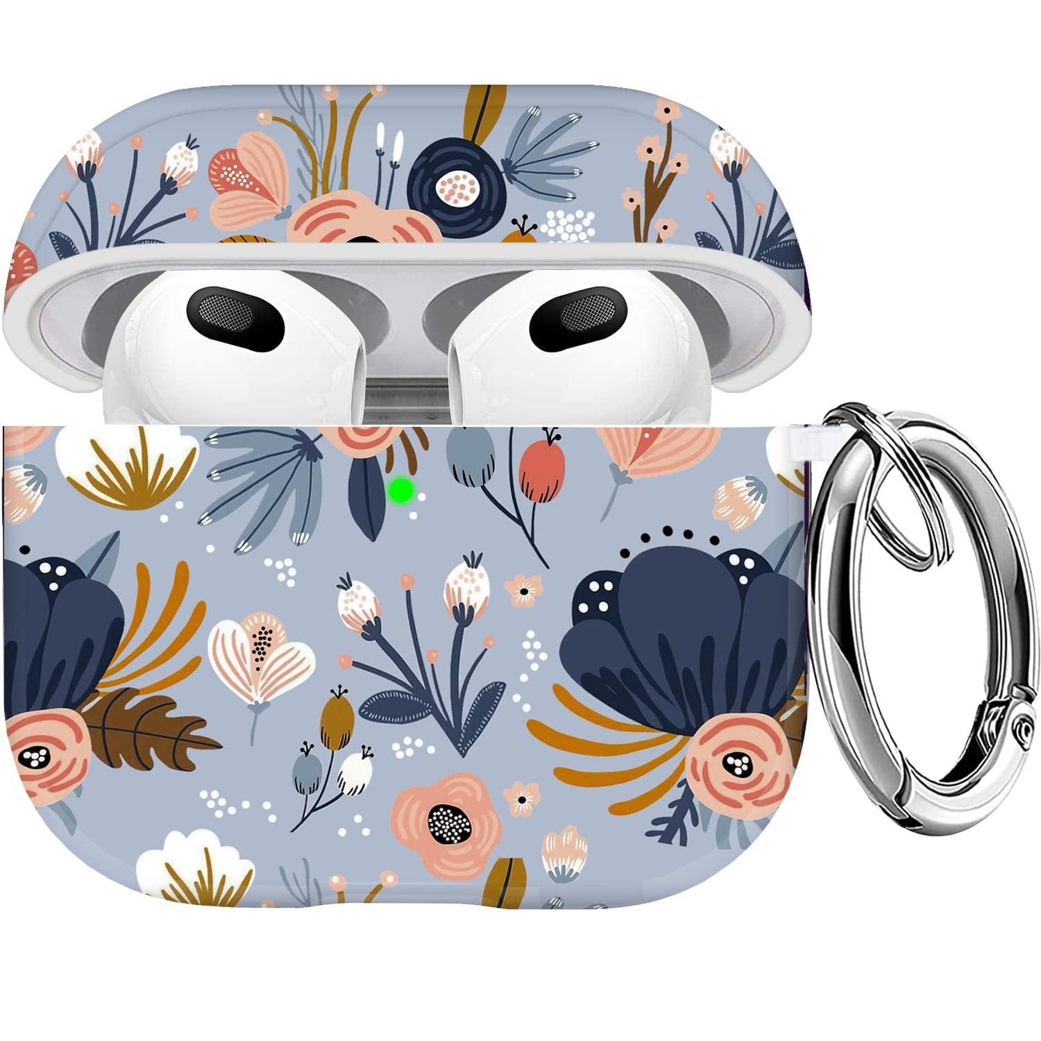 Maxjoy for Airpods 3 Case Cover - Airpod 3rd Generation Case (2021) with Keychain,Protective Case for for Airpods 3rd Generation Charging Case