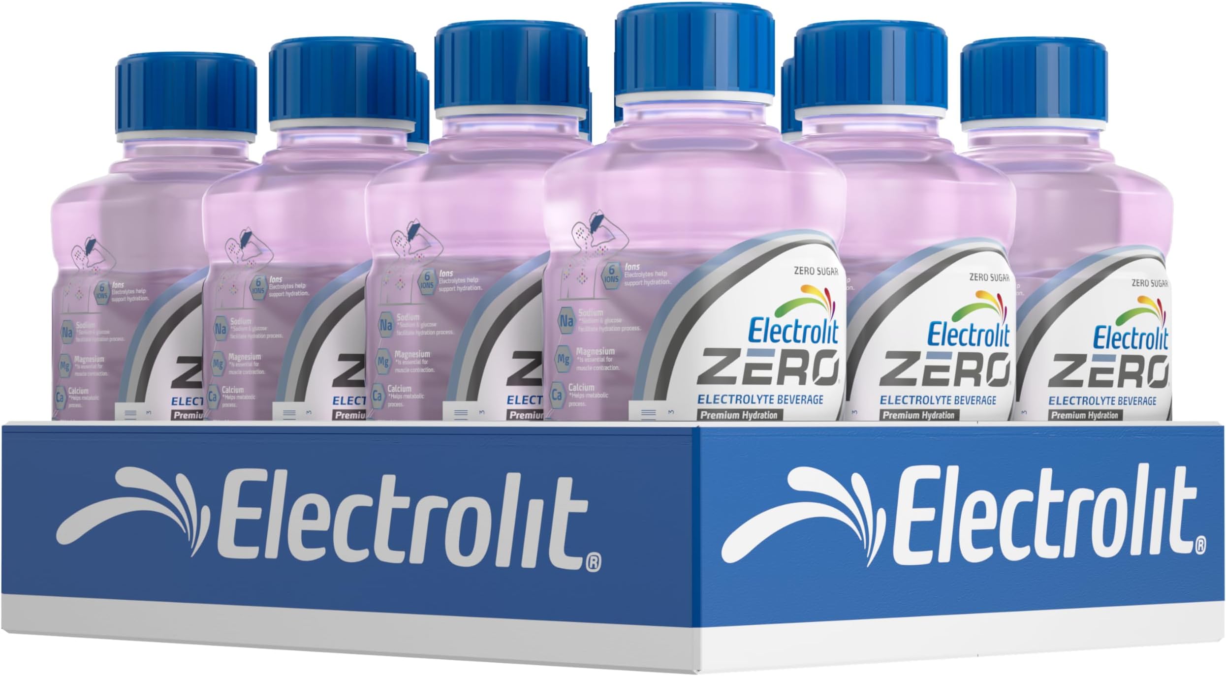 Zero, Electrolyte Beverage, Berry Blast, 21 Fl Oz bottle (Pack of 12)