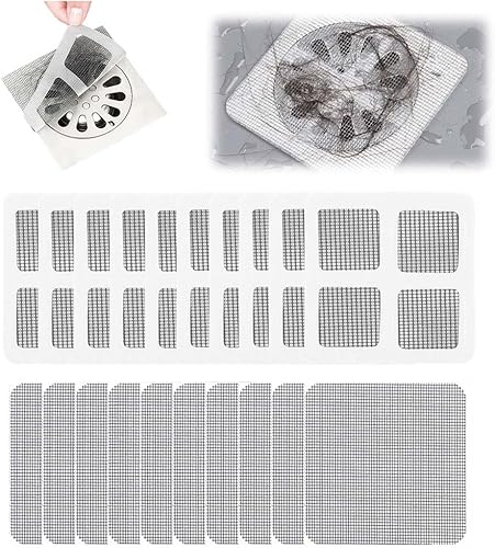 Vista 9 de 2026 Nuevo Atrapapelos Desechable para Drenaje de Ducha - Protector Cuadrado para Drenaje de Piso de Baño (10 unidades)