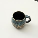 20oz Large Coffee Mug - Unique Handcrafted Look Ceramic Cup, Large Tea Mug, Microwave & Dishwasher Safe (Blue) | Large Tea Mug, Microwave Safe, Dishwasher Safe