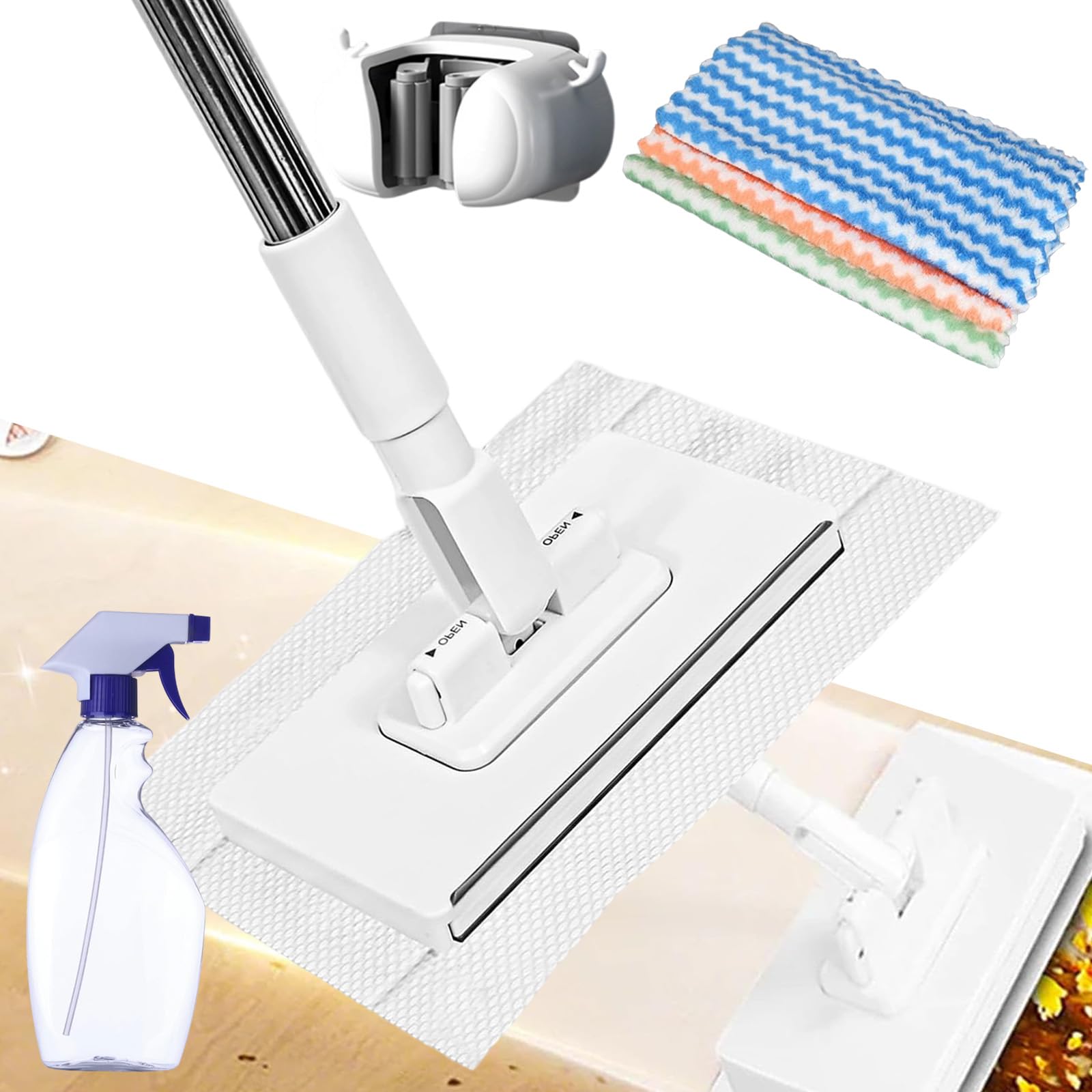 Amazon.com: Automatic Cloth Changing Mini Mop, Zero Touch Snap