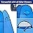 Wolfwise Pop Up Changing Tent for Beach, Camping Portable Shower Tents, Outdoor Privacy Bathroom, Change Dressing Clothes Porta Potty Tent Pop Up Instant for Camp, Toilet, Blue