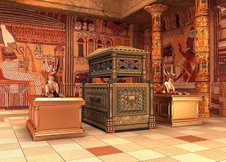 BELECO 15x8ft Fabric Ancient Egypt Palace Backdrop Egyptian Temple Mural Gods Pharaohs Fresco Background Egyptian Theme Party Decorations Banner Kids Adults Portrait Photoshoot Photo Booth Props