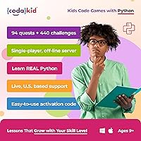 Vista 2 de Python for Kids, Award-Winning STEM Courses, Coding for Kids, Ages 10+ with Online Mentoring Assistance, Learn Computer Programming and Code Amazing