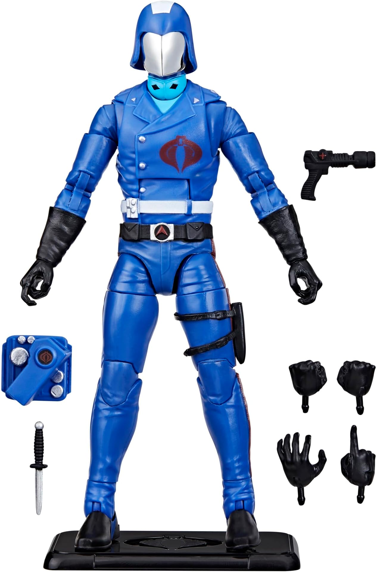 Classified Series Retro Cardback Cobra Commander, Collectible 6 Inch Action Figure with 8 Accessories
