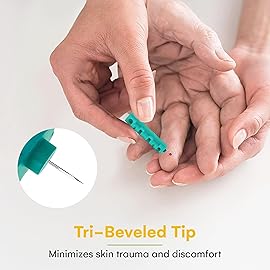 Lancets for Diabetes Testing - 30 Gauge Diabetic Lancets for Blood Testing and Glucose Testing - Fits Most Lancing Devices - Sterile, Single Use 30g Blood Sugar Lancets - Multicolored - 200 Count