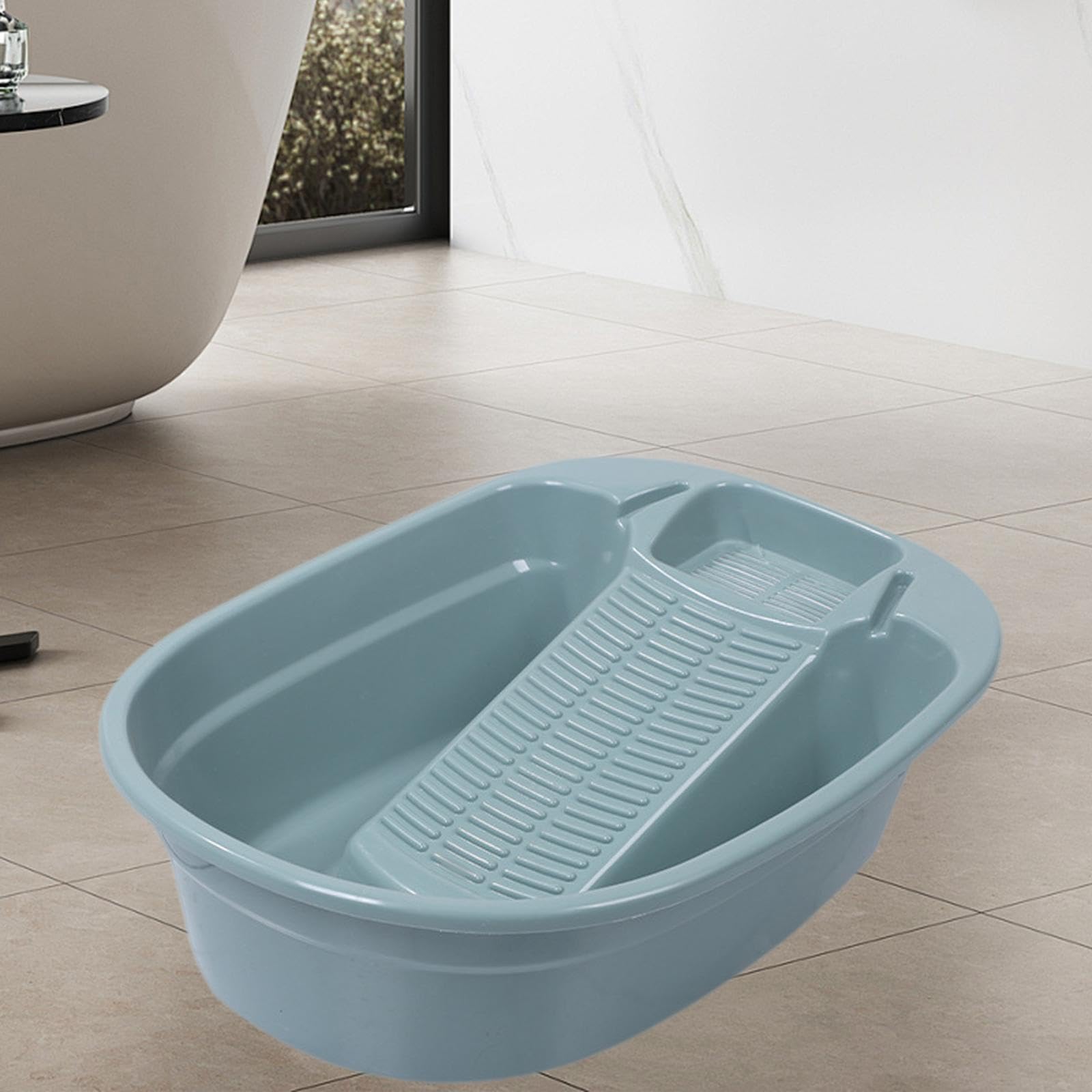 Strumenti per la pulizia del lavandino con, turchese, 41x32.5x15 cm | bucato a mano Attività quotidiane di lavanderia Forniture per la casa incluse Il lavandino per il è adatto per la casa con