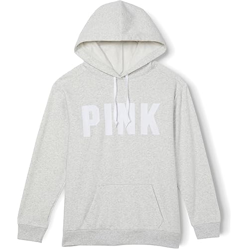Victoria's Secret Women's PINK Logo Campus Hoodie Sweatshirt (XS-XXL)