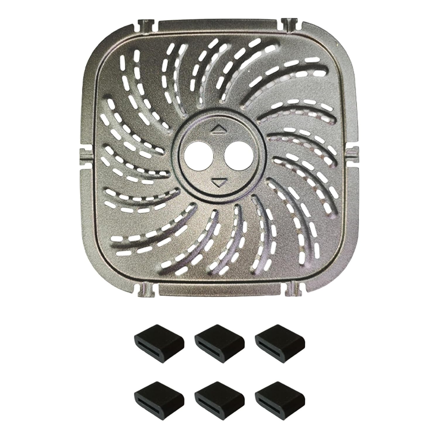 Metal Liners Metal Pots Liners Carbon Steel Air Fryers Tray Square Air Fryers Plate Air Fryers Accessory for