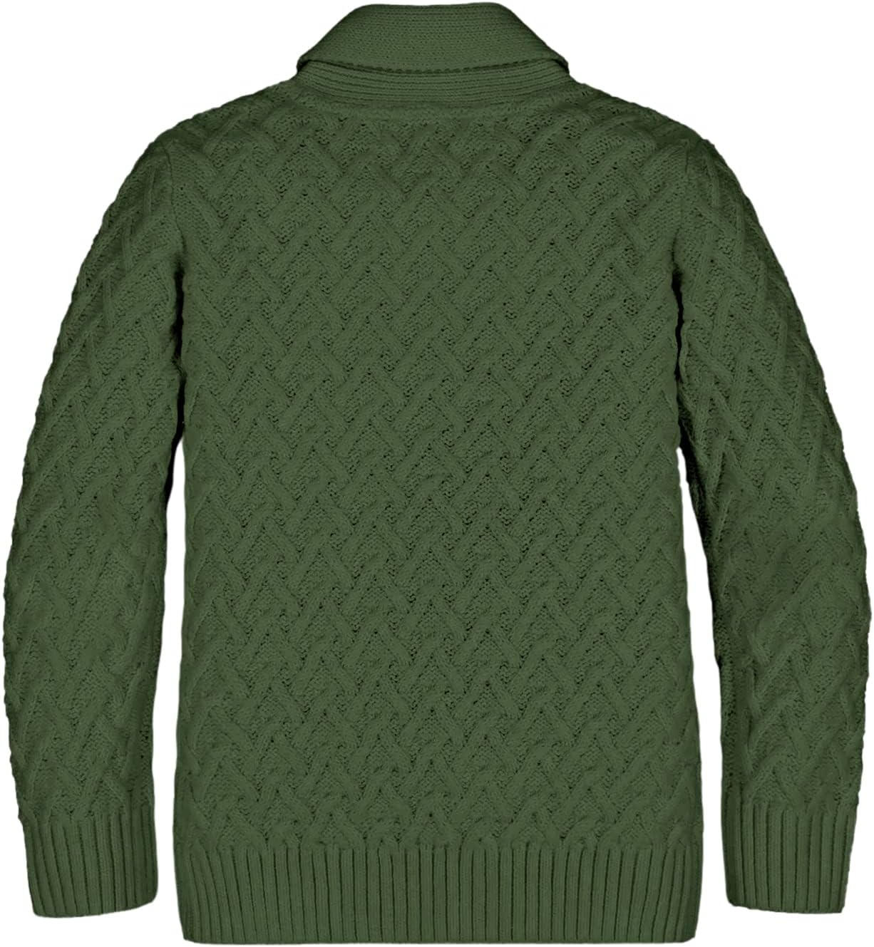 Teurkia Boys' Casual Knit Cable Turtleneck Sweater Rib Cuff Pullover for Kids - Image 2