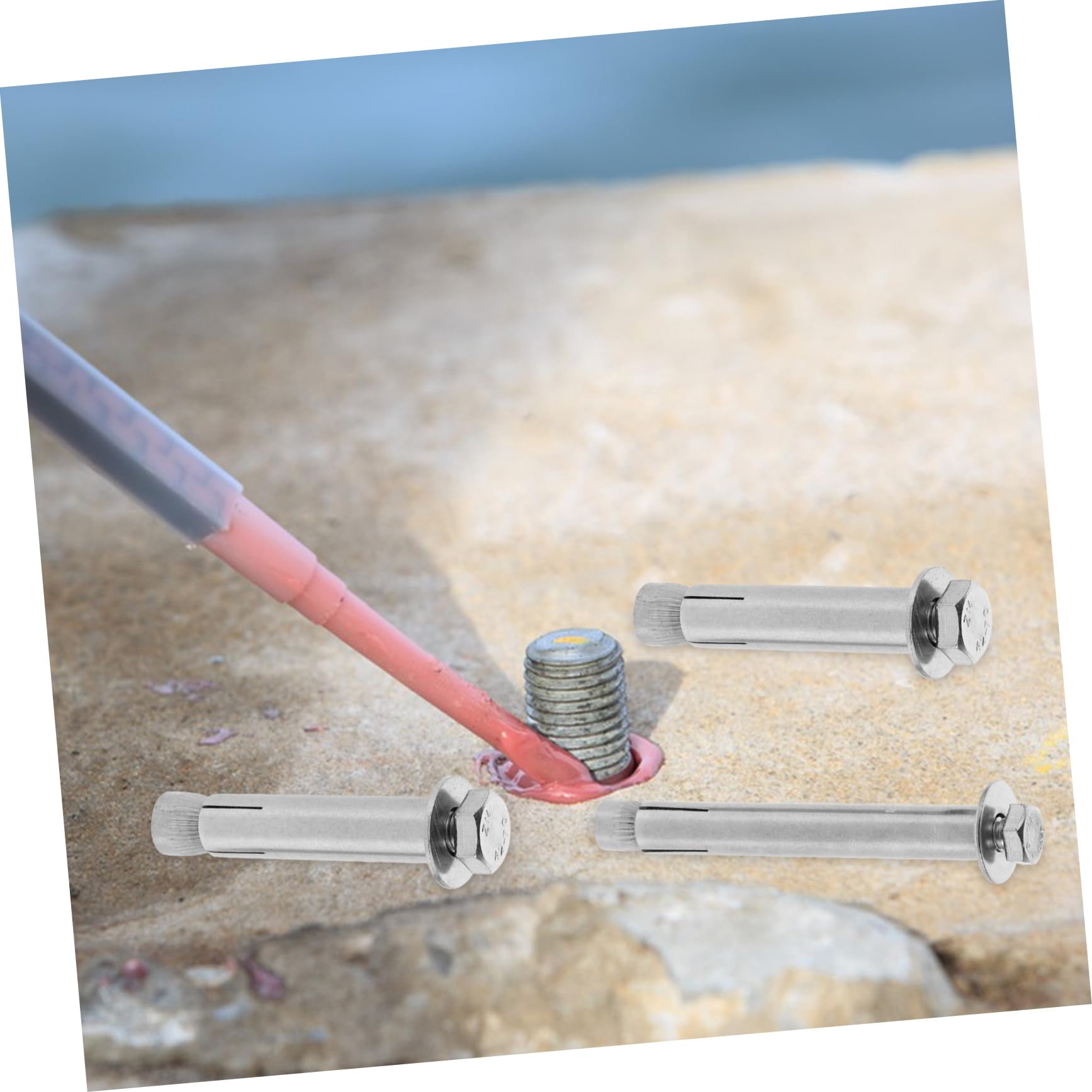 20 Pcs Tornillos de Expansión de Acero Inoxidable, Perno de Alta Resistencia Manguito Interno, Perno de Expansión Hexagonal para Fijación en Construcciones y Reparaciones