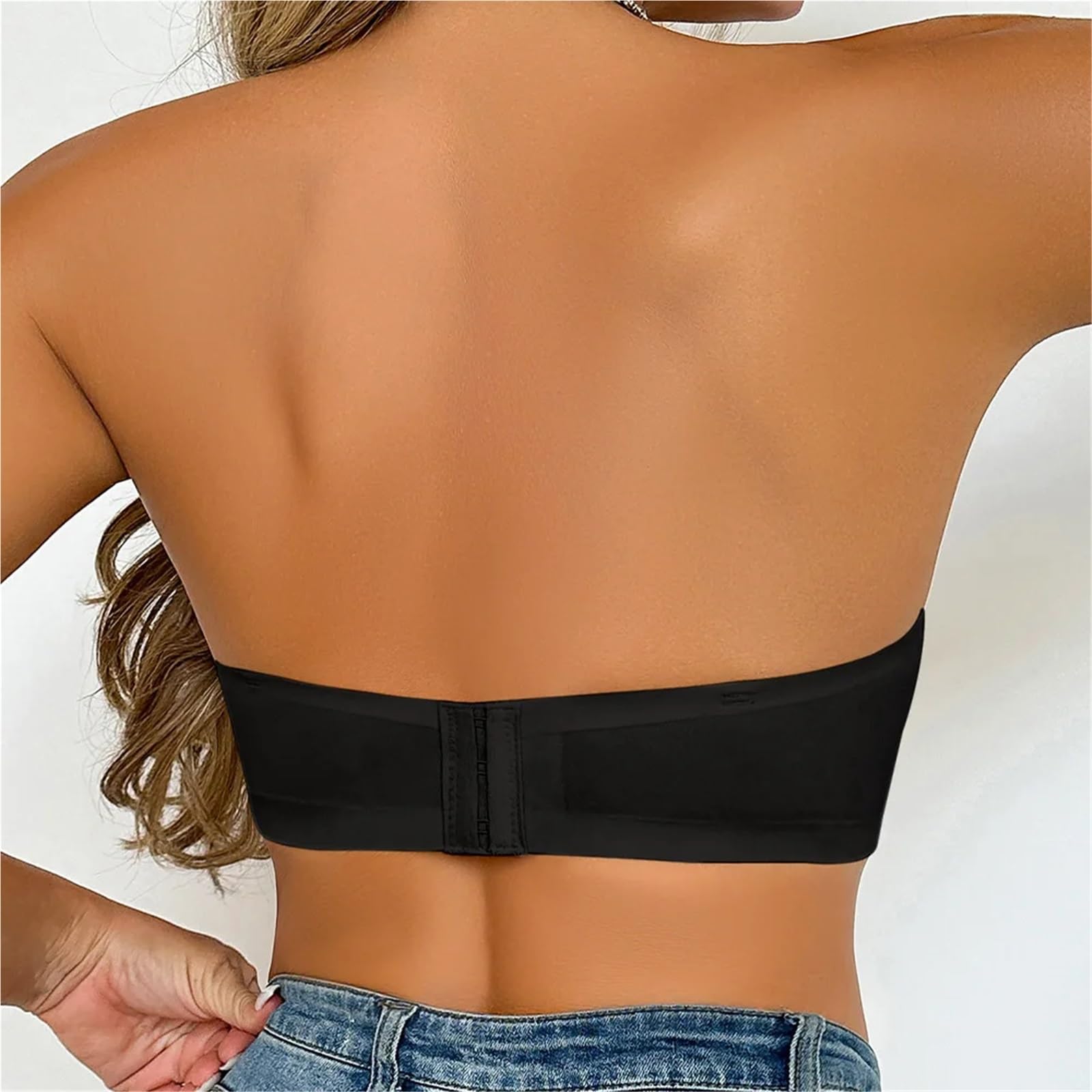 Soutien Gorge Adhesif Soutien-gorge sexy respirant sans coutures for femme - Bretelles amovibles transparentes, push-up, confortable, antidérapant, léger