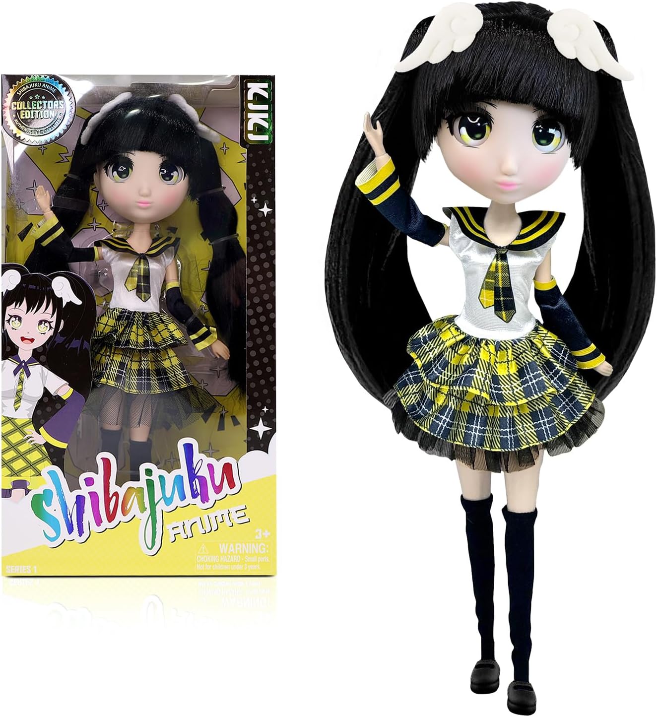 Bandai Shibajuku - Kiki Doll 30 cm - Officially Licensed Shibajuku Anime - Large Japanese Style Kawai Doll - Collector's Doll Edition Kiki with Accessories - Toy for Children from 3 Years -