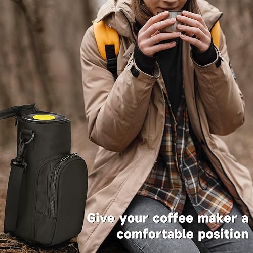 Miniatura 6 de Bolsa de transporte portátil para máquina de café expreso, estuche de almacenamiento para cafetera, mini máquina de espresso, bolsa organizadora de