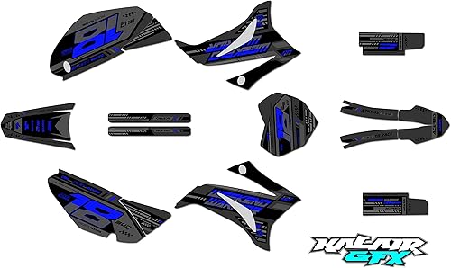 Miniatura 10 de Kalair GFX Kit de gráficos para Yamaha TTR 125 (2008-2023) Warrior Series Teal 16 Mil - Calcomanías de motocicleta Dirt Pit Bike, calcomanía