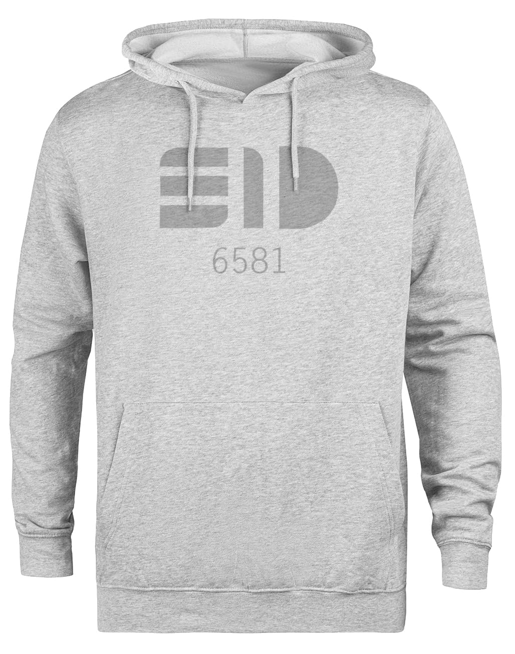 Sid 6581 Unisex Szara Bluza Ekologiczna z Kapturem Unisex Grey Hoodie Eco-Friendly Hooded Jacket
