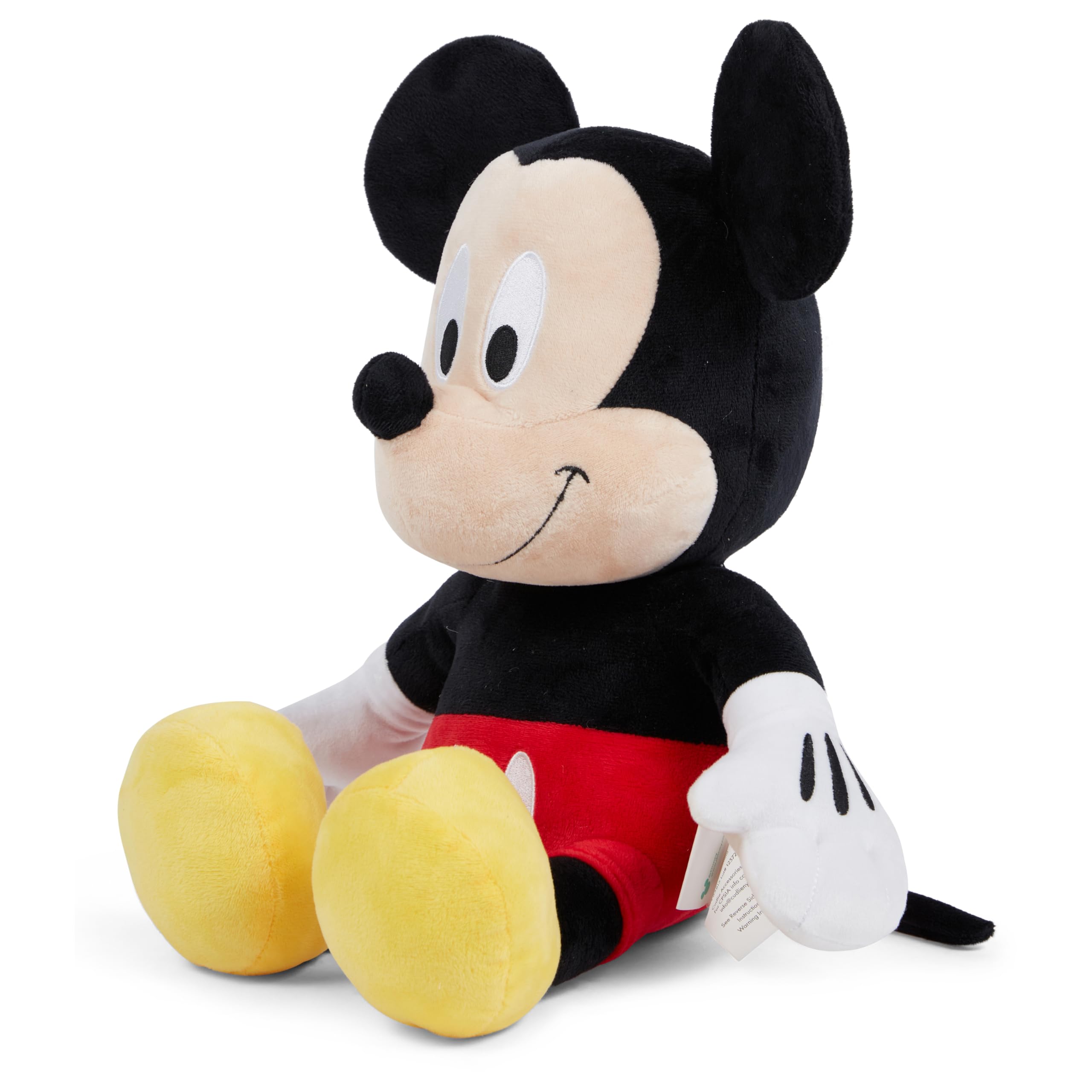 Disney - Peluche ufficiale Topolino per bambini, peluche con texture sfocata e dettagli ricamati, orecchie flessibili, peluche adatto a tutte le età misure 38,1 cm (10)