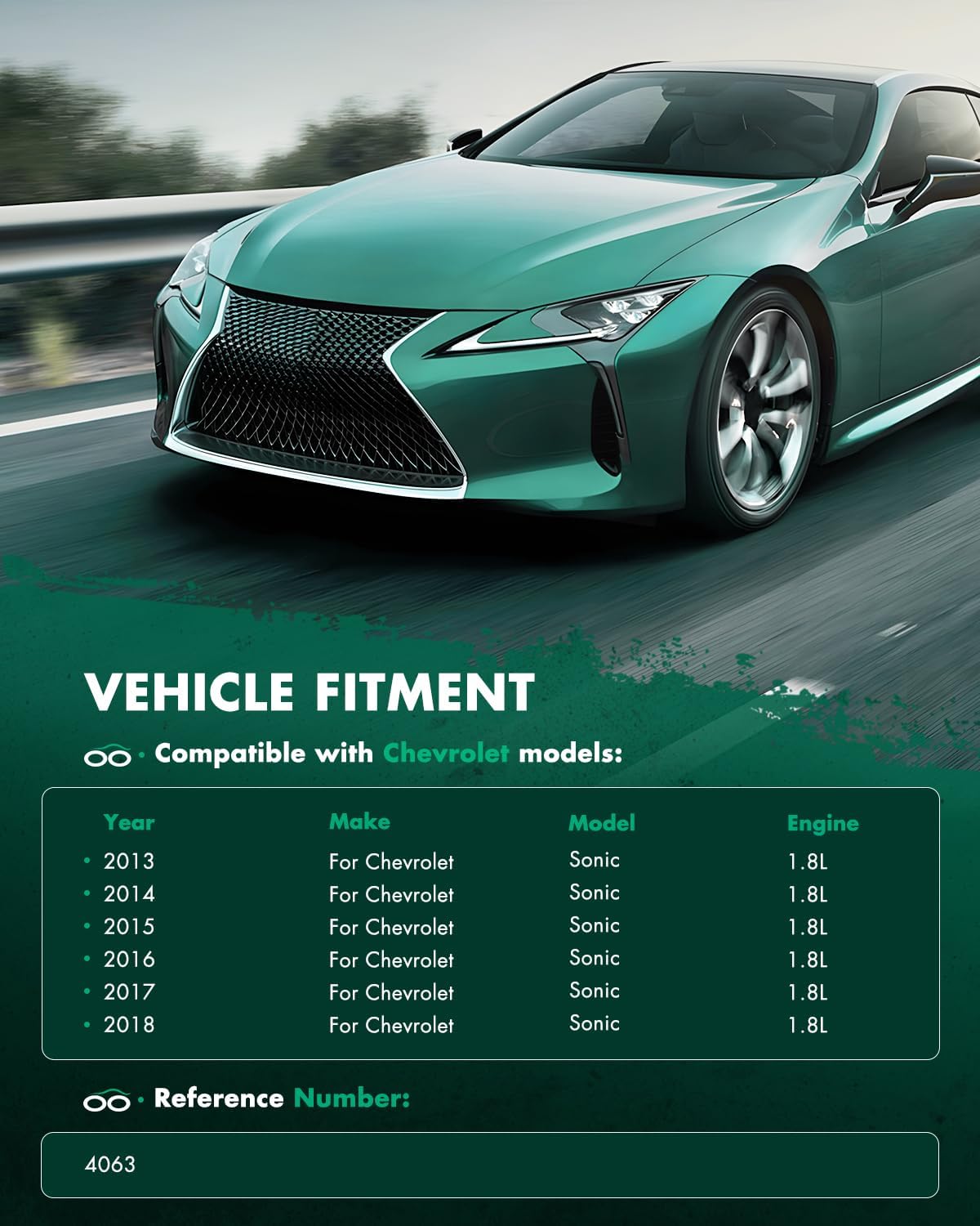 SCITOO Condenser Air Conditioning Compatible with Chevrolet Sonic 2012-2018 L4 1.8L