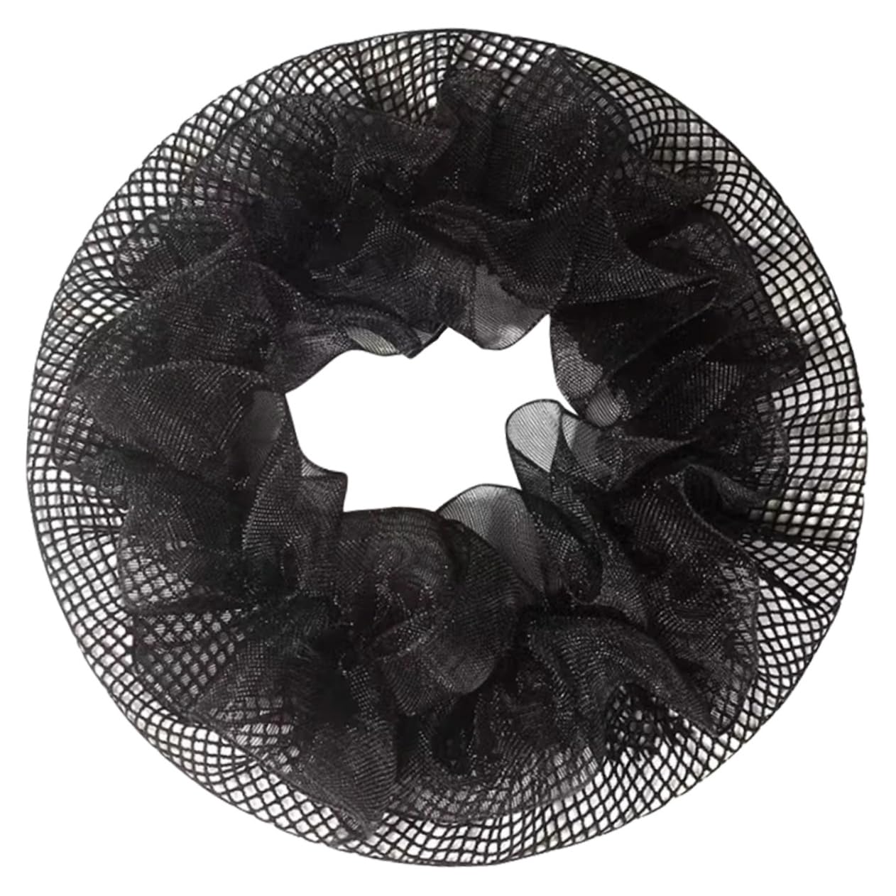 20pcs Elastic Mesh Hair Bun Covers for Dancers Black Ballet Hair Accessories for Women and Girls for Dance Practice and Performances
