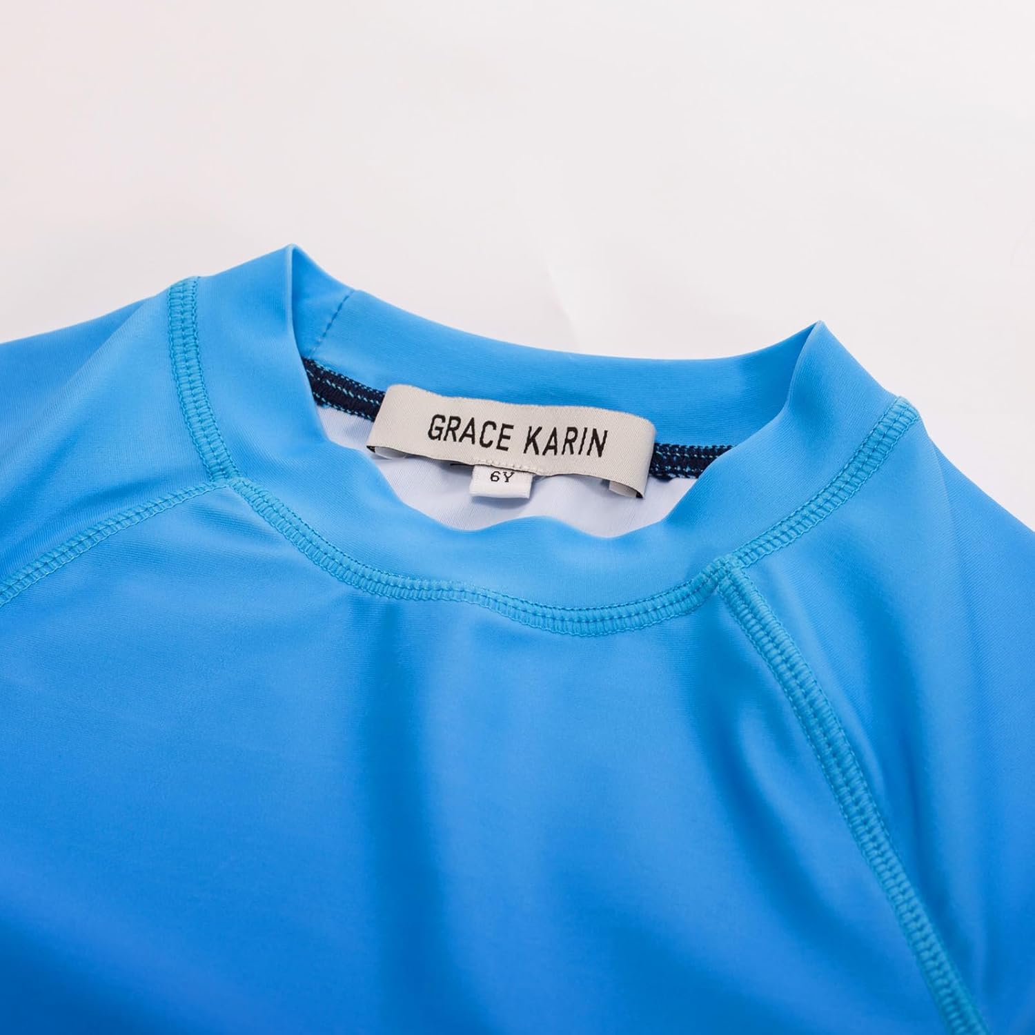 GRACE KARIN Boys Long Sleeve Rash Guard Swimsuits Kids Two Piece Sunsuit Swimwear Sets (5-12) - Image 2