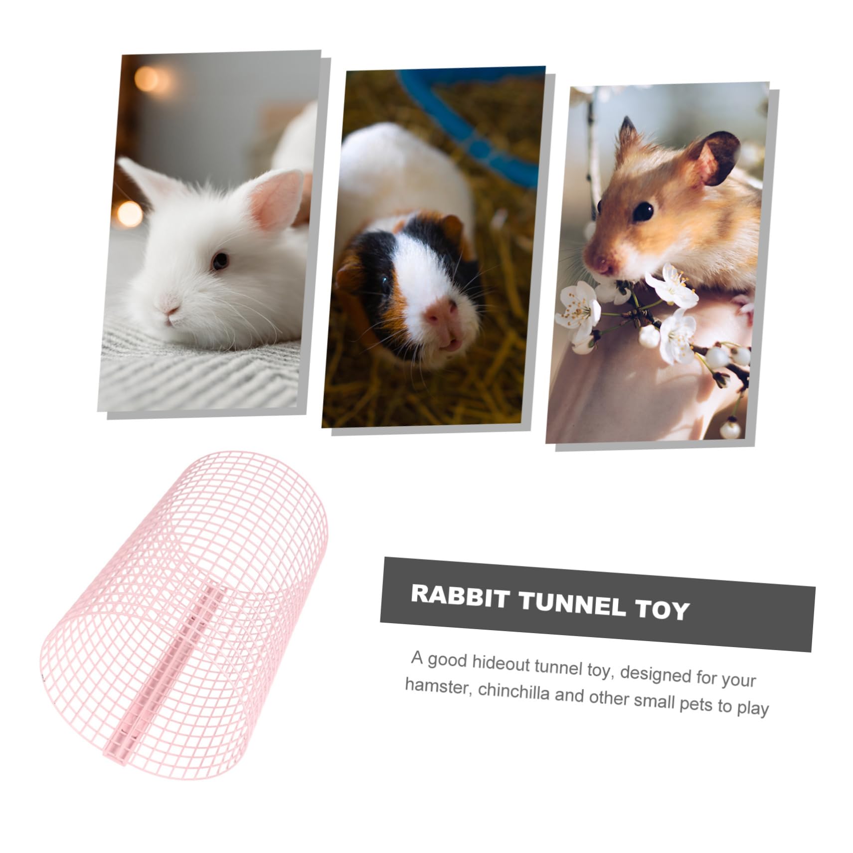 Pet Hamster Tunnel Rundes Versteck Für Kleintiere Pinkes Spielzeug Für Kaninchen Und Meerschweinchen Sicherer Schlafplatz Und Spielbereich
