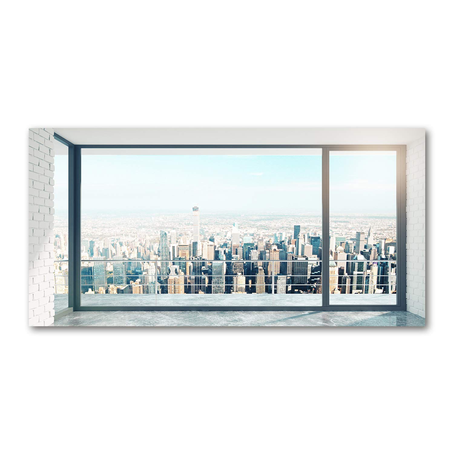 Photo décorative sur verre de sécurité Tulup 120x60 haut de gamme gris