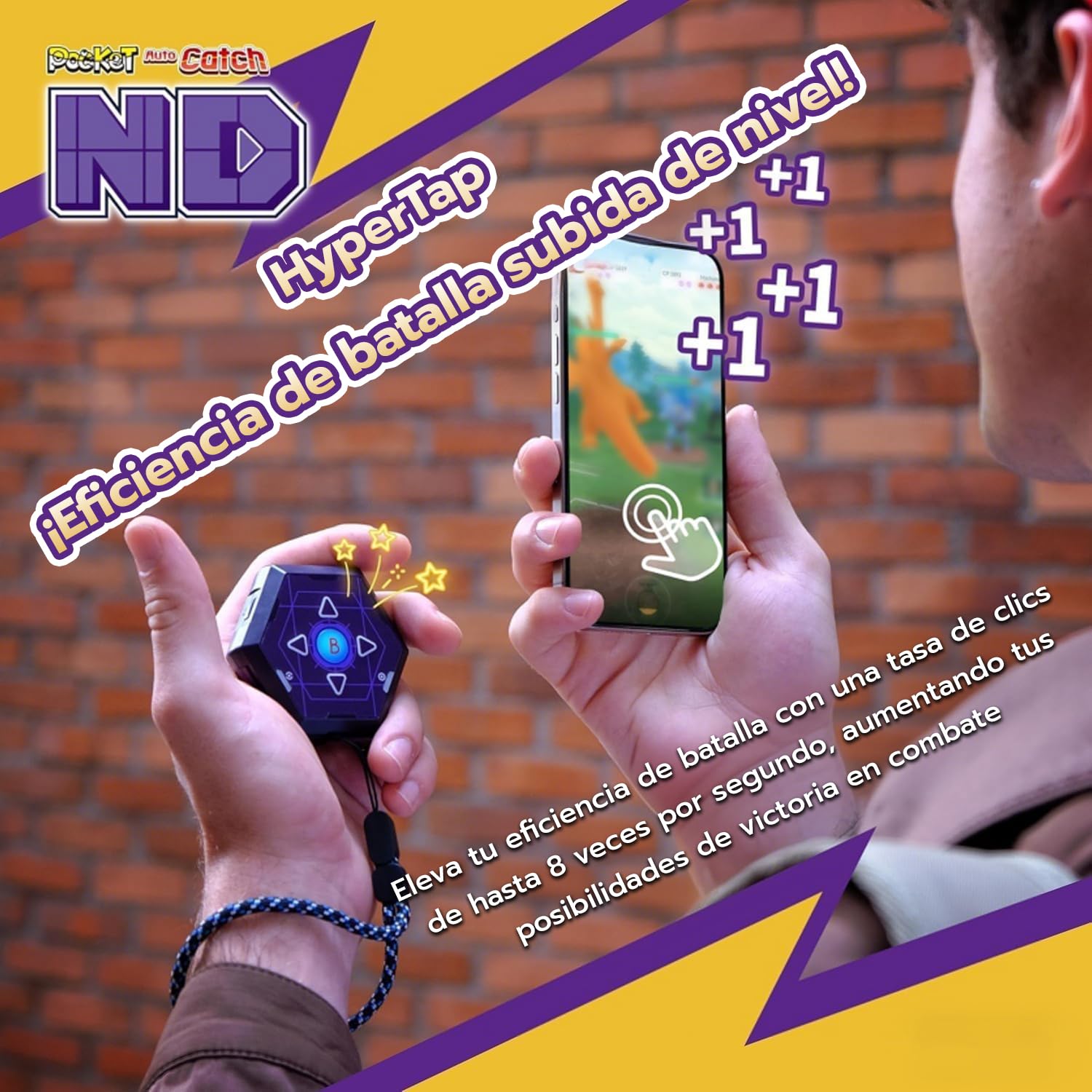 Mcbazel Brook Auto Catch ND Adaptador, Capturador Automático Go Compatible con Bluetooth Conexión 24H/Conexión Inteligente/Actualización de Firmware