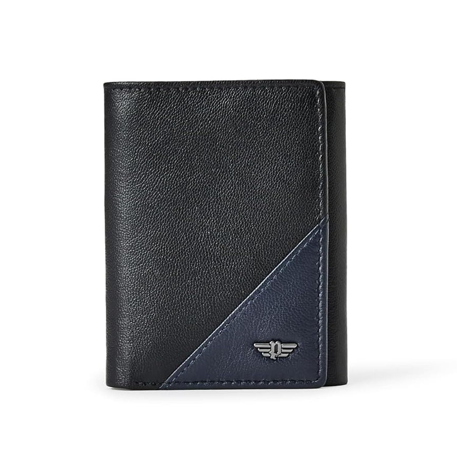 Groix Men's Leather Tri-Fold Wallet - Black-image-30