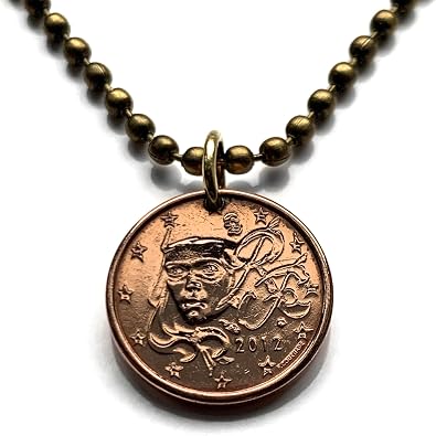 2012 France 1 Euro Cent coin pendant Marianne French Lady Liberty Paris Marseille Lyon Toulouse Montpellier Mont Saint-Michel Nice Lille Strasbourg Bordeaux Versailles Nantes Le Havre Avignon n000645