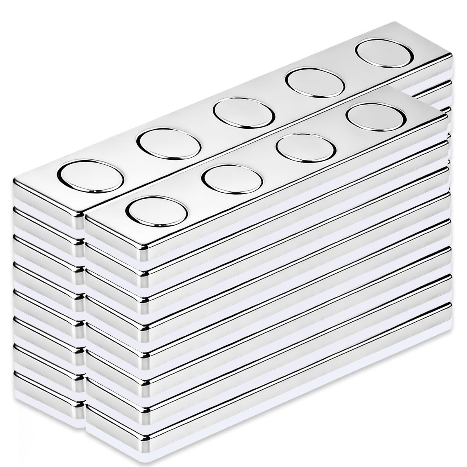 10 Pack Strong Magnets Bar 58x10x2mm Heavy Duty Neodymium Magnets Self-Adhesive Powerful for Tool — Amazon image 8