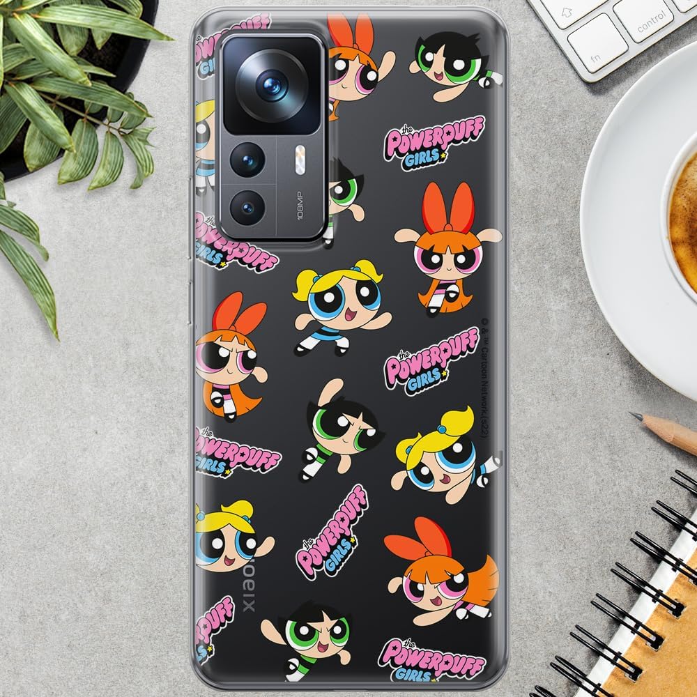 ERT GROUP Mobile Phone case for Xiaomi 12T/ 12T pro/ K50 Ultra Original and Officially Licensed The Powerpuff Girls Pattern The Powerpuff Girls 028, Partially Transparent