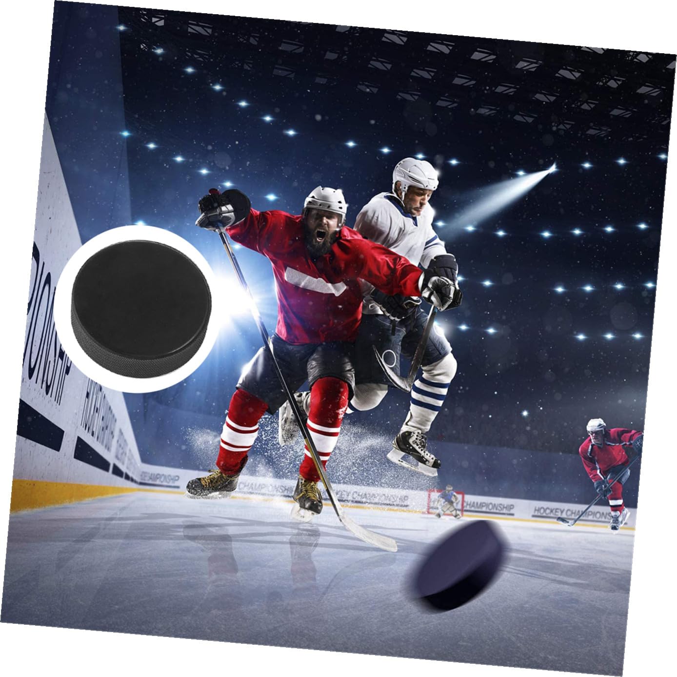 9pièces Rondelles De Hockey sur Glace Noires pour Entraînement Et Pratique sur Patinoire