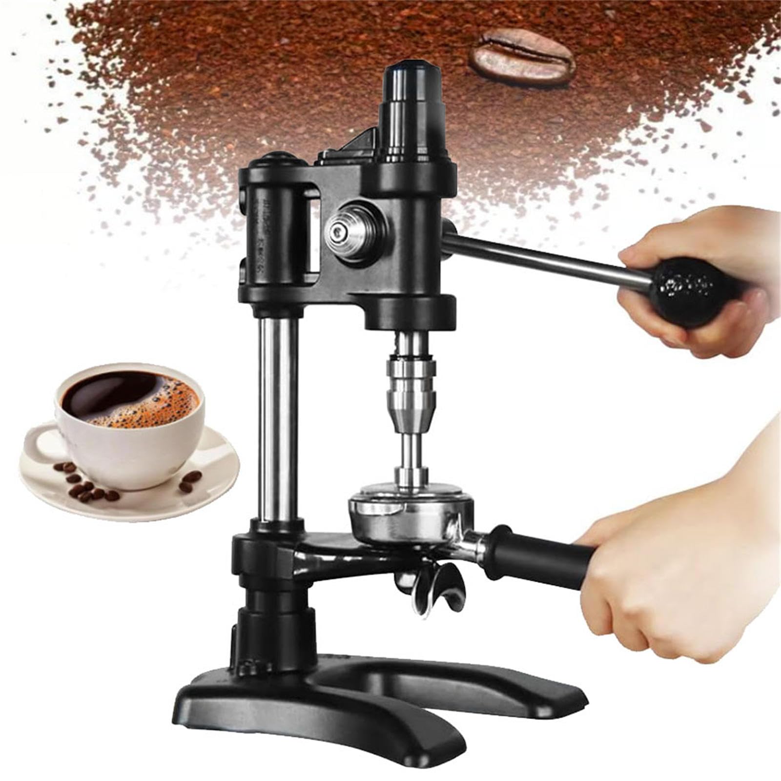 XCSCUK 58mm Coffee Tamper - Stainless Steel Espresso Press for Even Tamping, Quick & Easy Use at Home or Cafe - Perfect for Baristas & Coffee Lovers