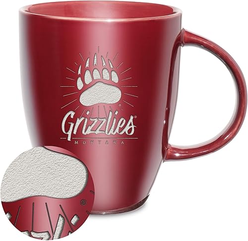 Vista 415 de Rico Industries NCAA - Taza de cerámica con grabado láser, 18 onzas, café y té