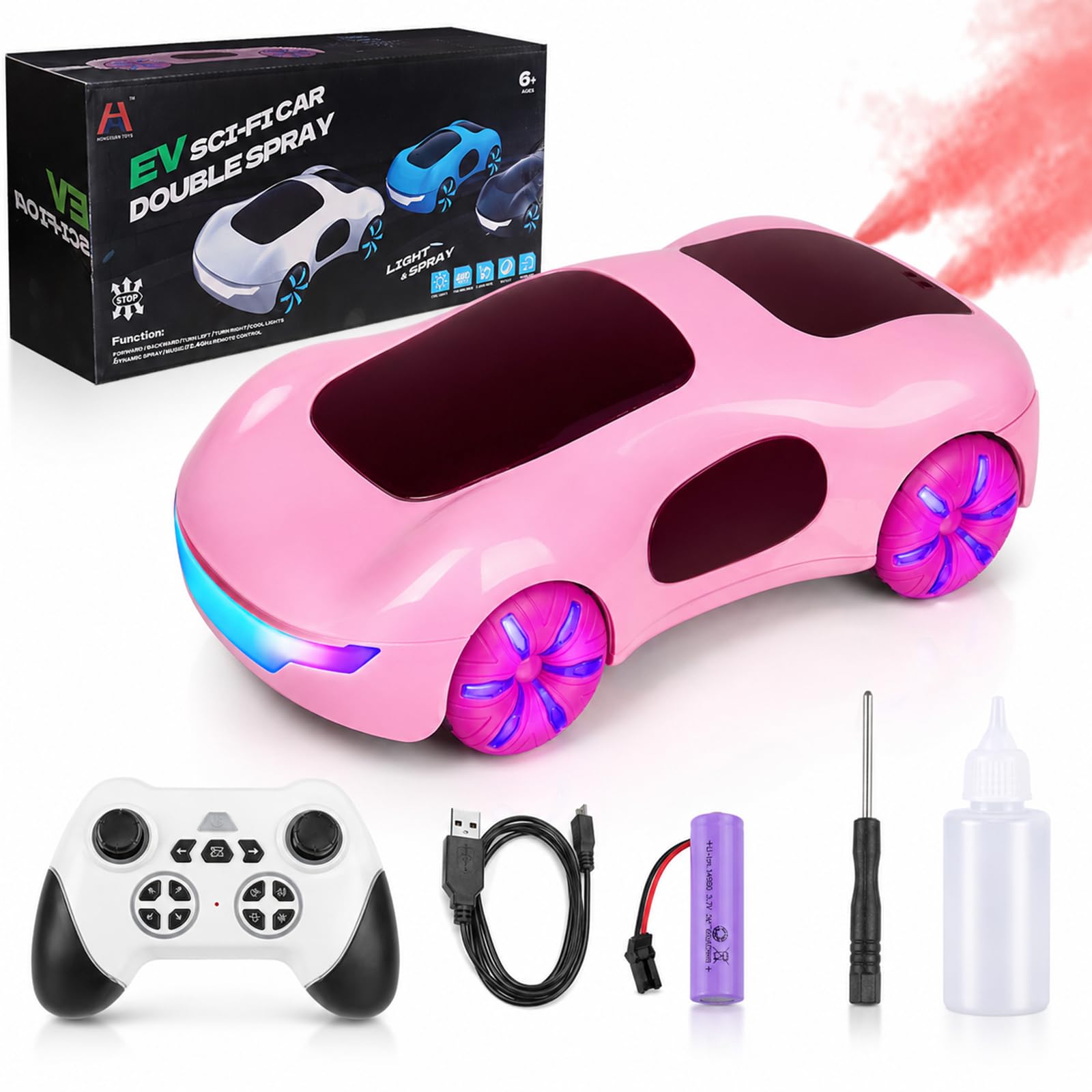 BunnyJOY Ferngesteuertes Auto 6 Jahre Mädchen, RC Stunt Auto